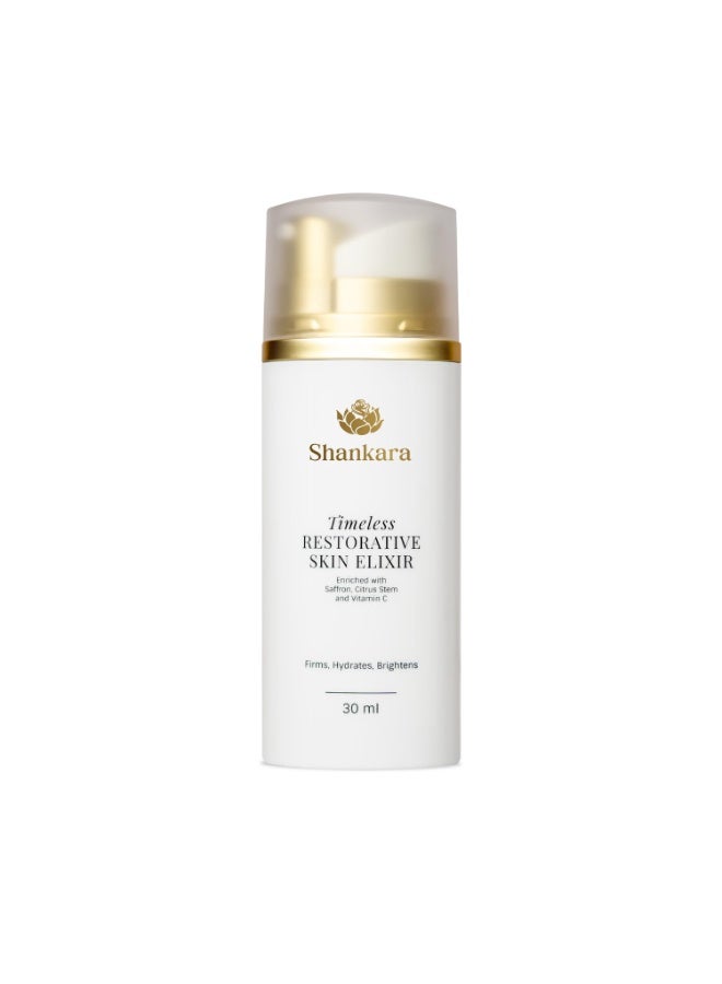 Shankara Timeless Restorative Skin Elixir 30ml | Vitamin C, Red Gold Saffron & Active Citrus Stem Cells - Image 1