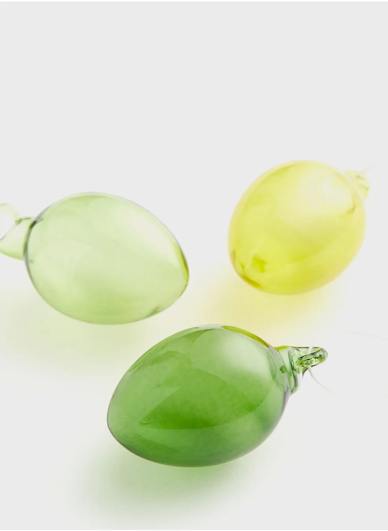 H&M 3-Pack Glass Decorations