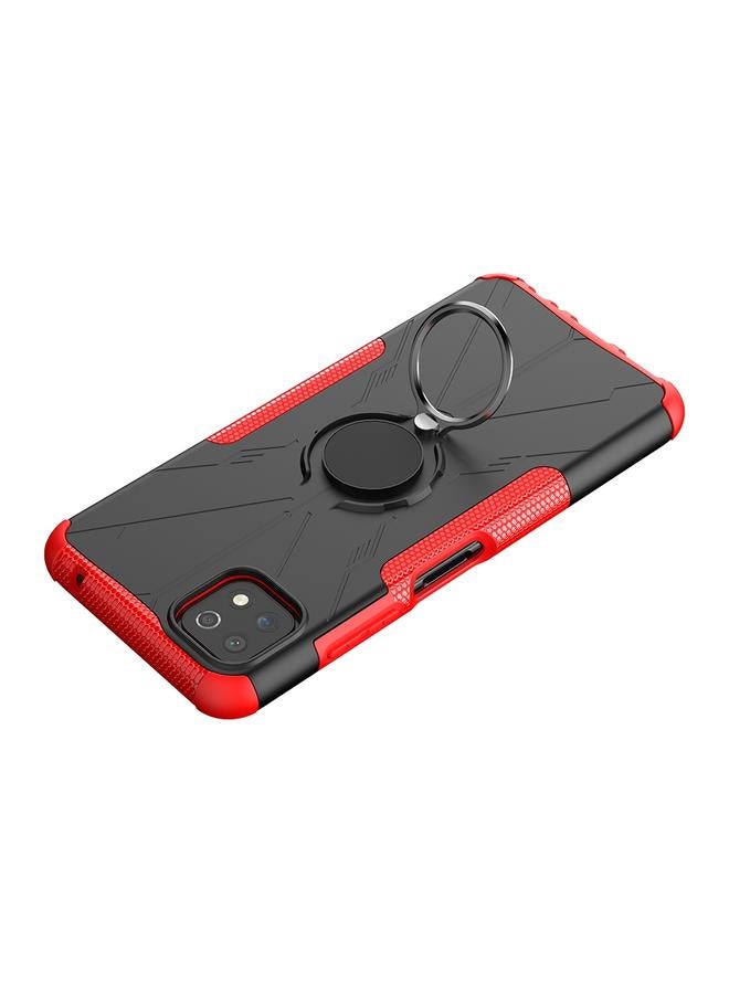 اس-توب جراب لهاتف Samsung Galaxy A22 5G Armor Bear مقاوم للصدمات من البولي كربونات + جراب واقٍ من مادة TPU مع حامل حلقي - Image 5