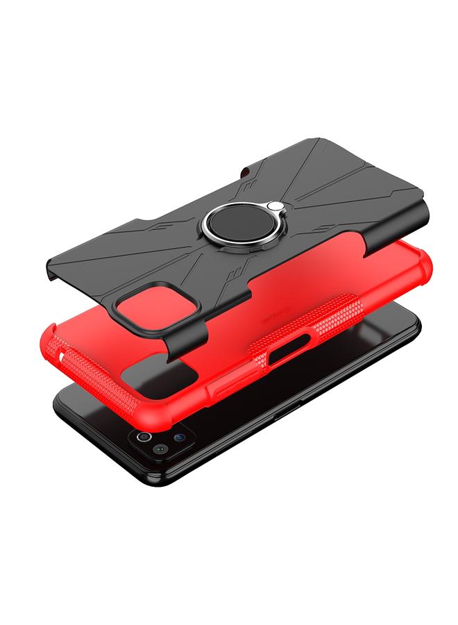 اس-توب جراب لهاتف Samsung Galaxy A22 5G Armor Bear مقاوم للصدمات من البولي كربونات + جراب واقٍ من مادة TPU مع حامل حلقي - Image 4