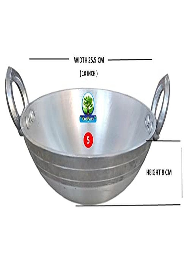 CooPany مجموعة CooPany® Combo 3 متعددة الاستخدامات من الألومنيوم، مقلاة/مقلاة/مقلاة بقاعدة سميكة، متوفرة بأحجام 8 بوصة، 10 بوصة، و11 بوصة. - Image 3