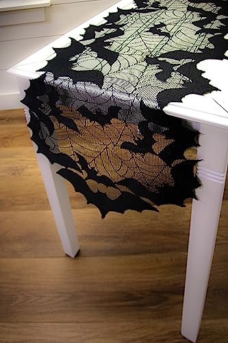 Heritage Lace Going Batty 14-Inch by 48-Inch Runner, Black - Image 2