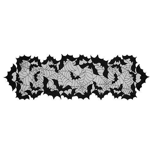 Heritage Lace Going Batty 14-Inch by 48-Inch Runner, Black - Image 4