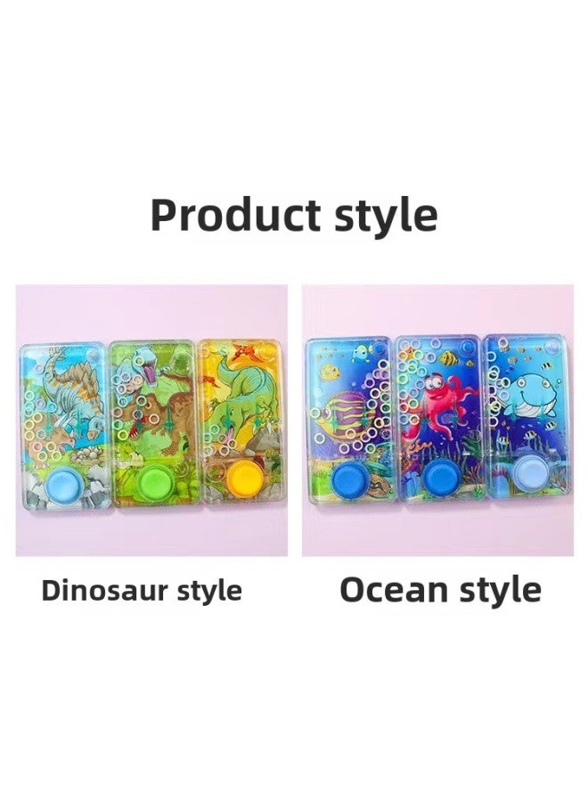 Children's Swimming Pool Water Machine Toys Nostalgic 80 After Water Ring Ground Stall Sugar Play Kindergarten Toys-Specifications:Single-key Dinosaur Water Machine (24 Random Colors For Free Display Box)  - Image 1
