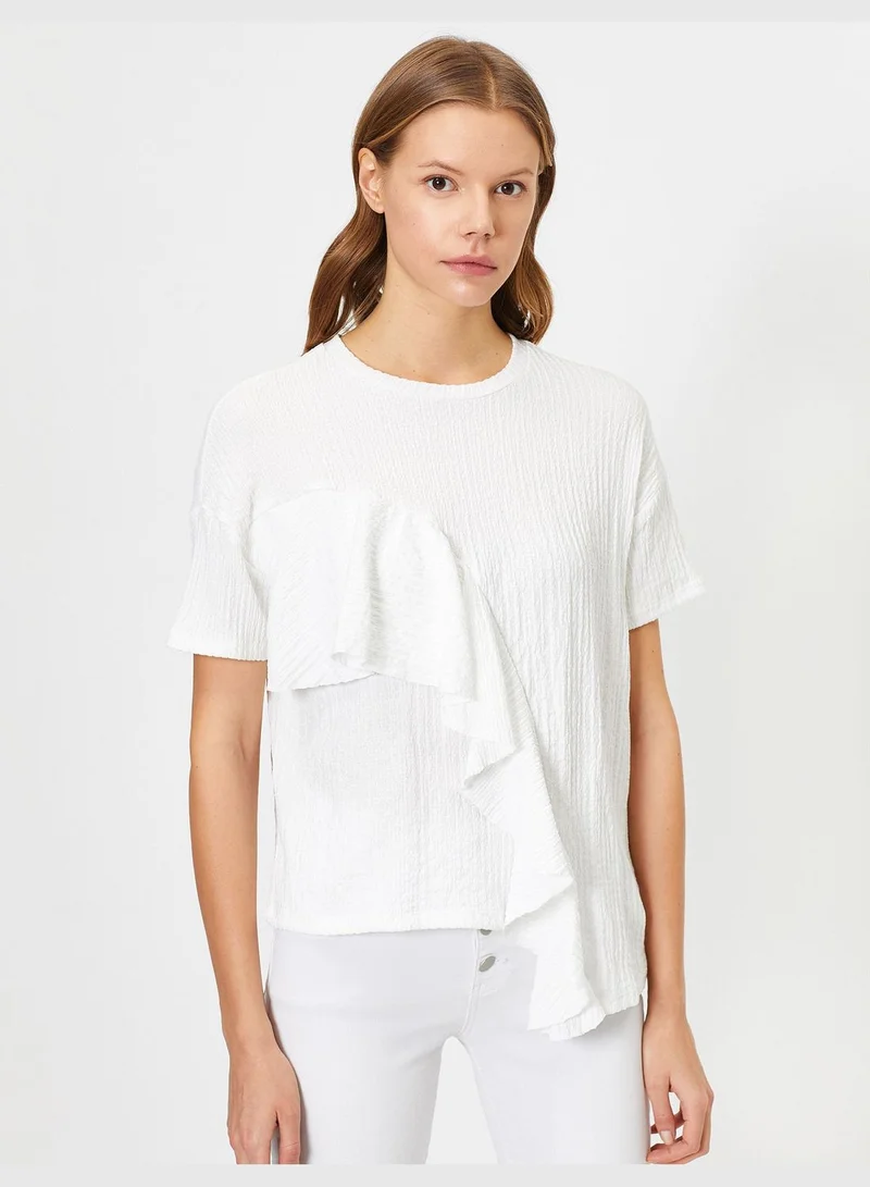 KOTON Frill Detailed T-Shirt