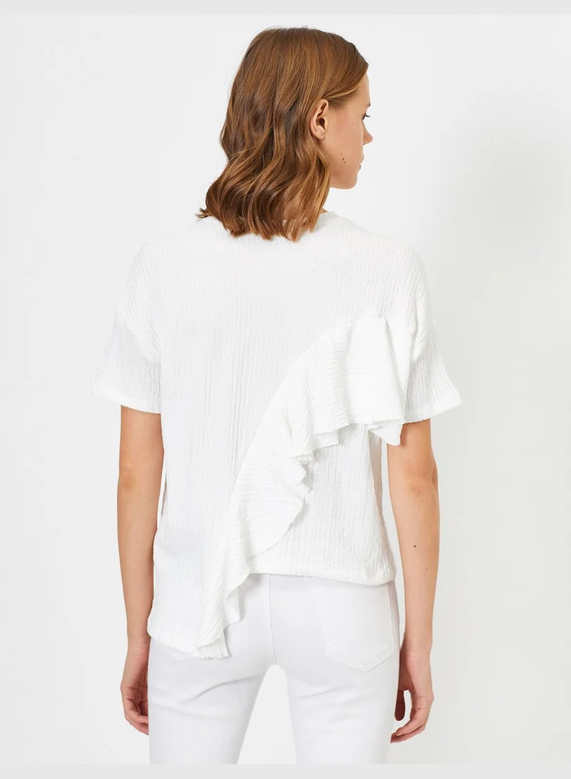 KOTON Frill Detailed T-Shirt