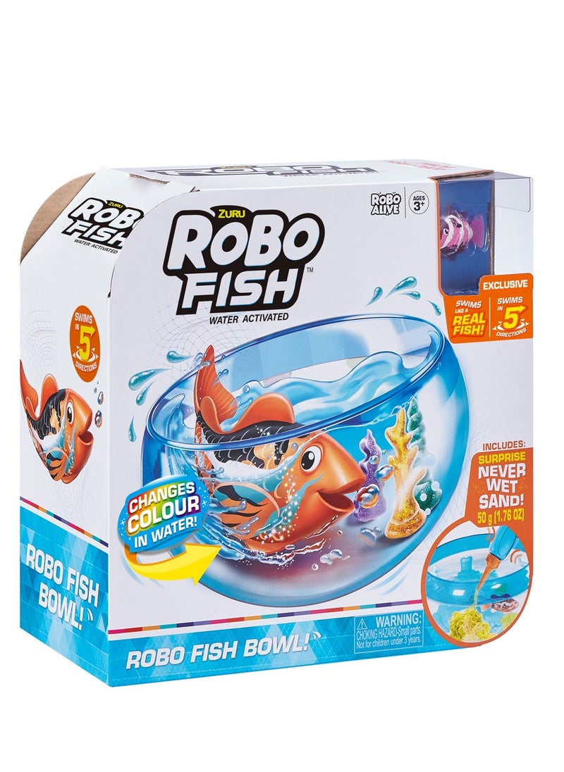 ROBO ALIVE ZURU ROBO ALIVE FISH BOWL Playset For Ages 3+ (Toy Fish Color May Vary)  - Image 1