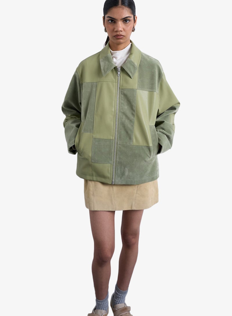 TOPSHOP Casual  Patchwork Jacket - Image 1