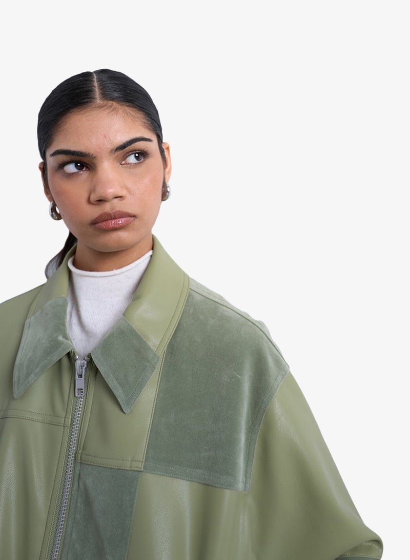 TOPSHOP Casual  Patchwork Jacket - Image 3