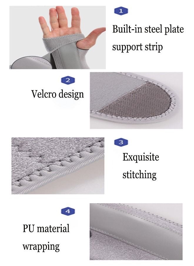 Generic Wrist Brace for Carpal Tunnel, Night Sleep Wrist Support Brace, Wrist Splint, Great for Wrist Pain, Sprain, Sports Injuries, Joint Instability, Suitable for Left and Right Hands  - Image 5