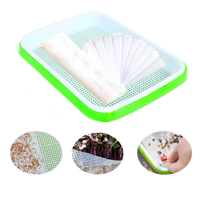 YumiDaya 16pcs Germinating Growing SheetsHydroponic Growing Silicone Mats Fit for Plant Germination Tray and Mesh Sprouting TraysTrays NOT Included 826 78