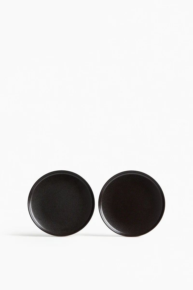 H&M 2-pack reactive-glaze starter plates