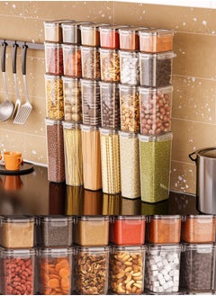 MissTiara Airtight Food Storage Containers with Lids 16 Pack for Kitchen Organization - BPA Free Kitchen Canisters for Cereal, Rice, Flour & Oats - Free Measuring Spoon , Marker and 16 Labels 16 pcs Pack  - Image 4