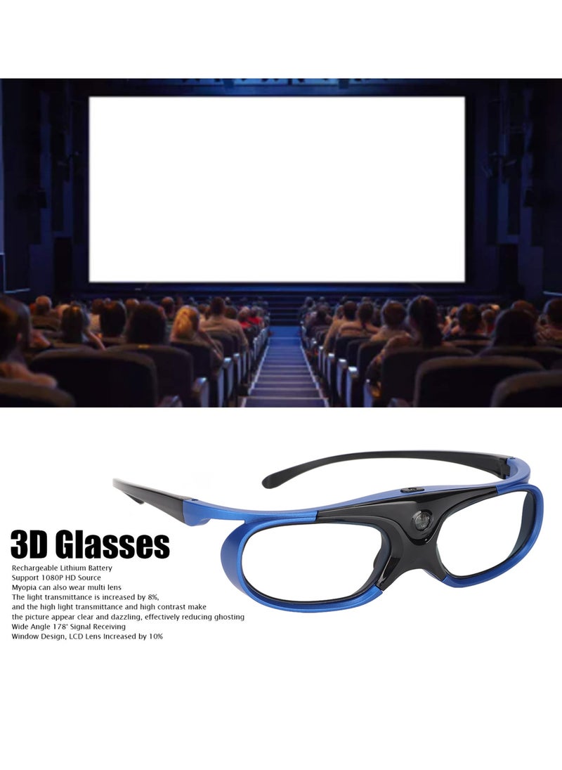 144Hz DLP Link 3D Glasses Rechargeable 3D Active Shutter Glasses for All DLP Link 3D Projectors