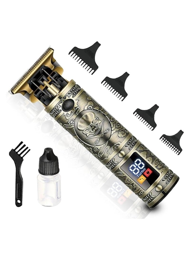 ماكينة حلاقه فرعونيه معدن بالكامل Sokany SK-228 الإحترافيه بشاشة ليد ملونه و سرعتين تيربو - Image 2