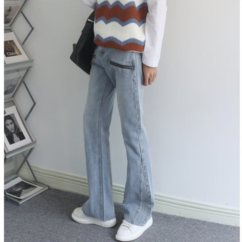 Unisex Classic Denim Jeans Loose Fit Daily Outdoor Wear - Image 2