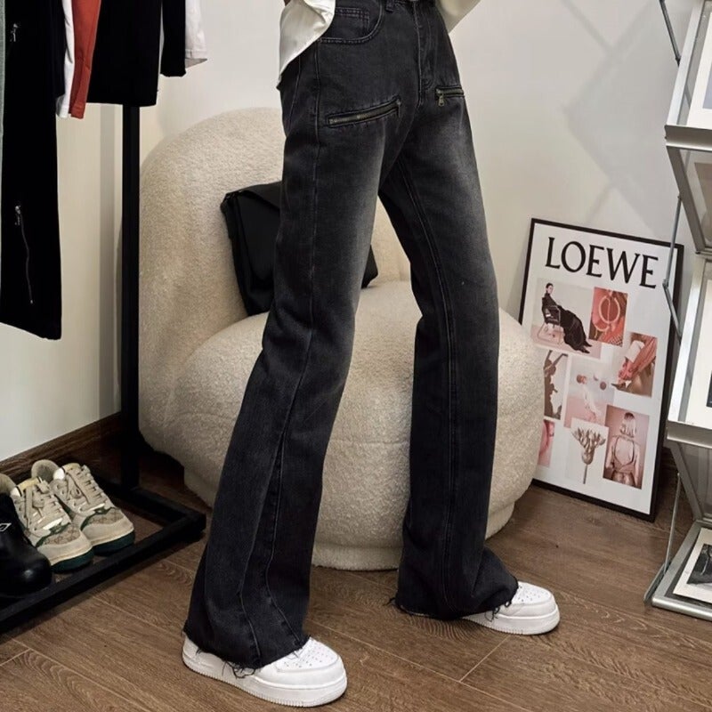 Unisex Classic Denim Jeans Loose Fit Daily Outdoor Wear - Image 4