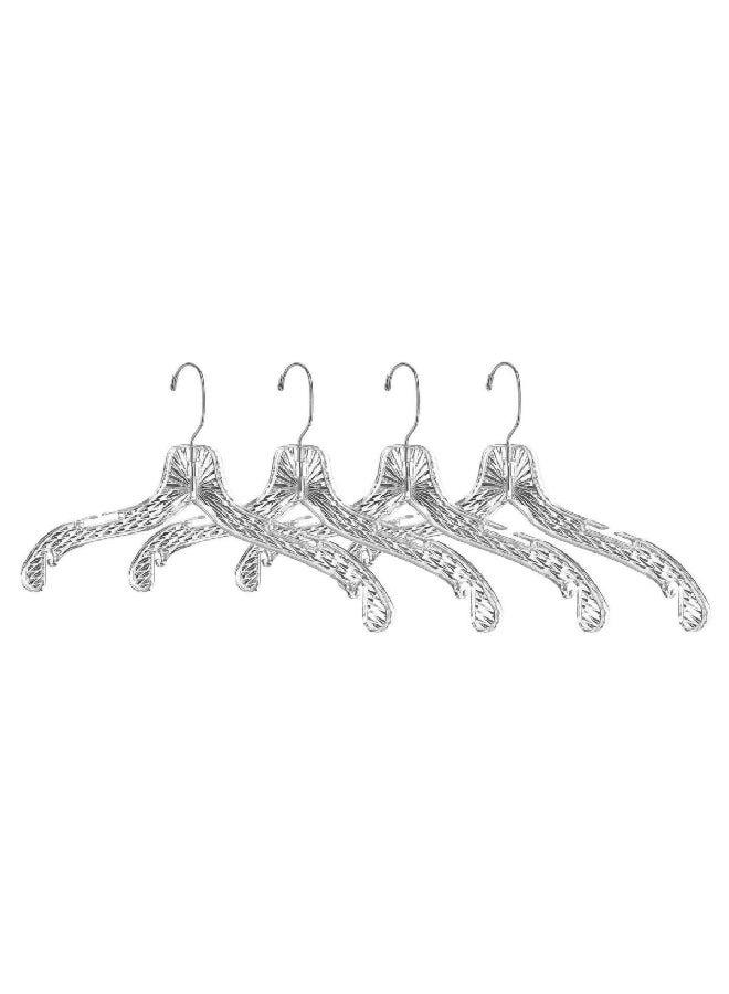 Whitmor 7-Piece Crystal Cut Decorative Acrylic Dress Hangers Clear 42.67 x 21.59 x 1.09 cm 6062-4770 - Image 2