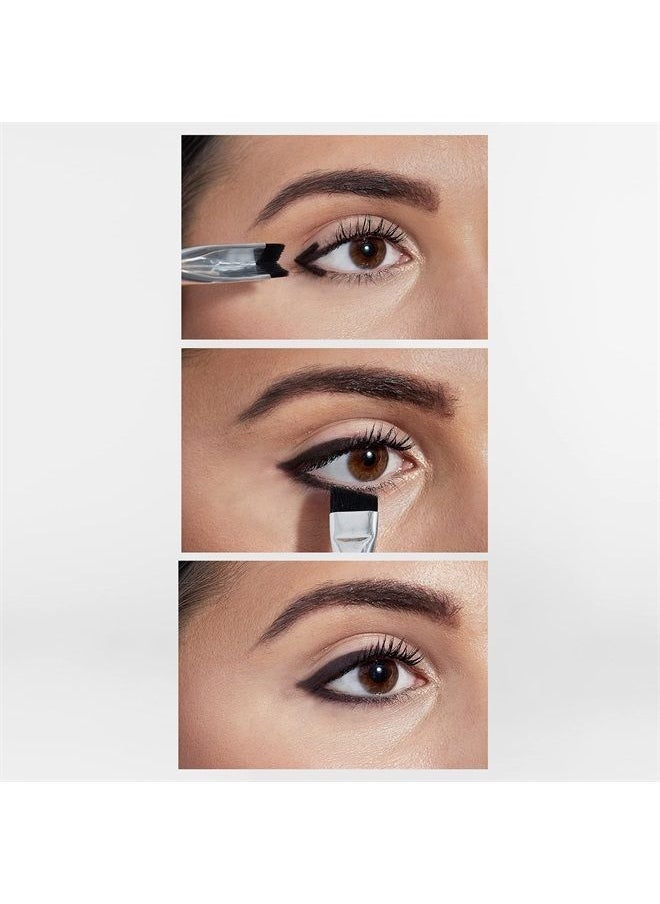 Woosh - Beauty, Corner Brush Eye Stamper, Dual Ended Eyeliner Stamp, Cruelty Free, Vegan Synthetic Bristles, Travel Makeup Tool - Image 1