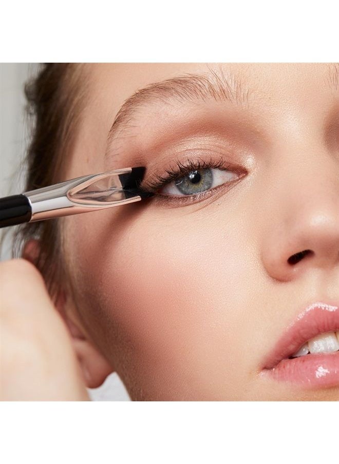 Woosh - Beauty, Corner Brush Eye Stamper, Dual Ended Eyeliner Stamp, Cruelty Free, Vegan Synthetic Bristles, Travel Makeup Tool - Image 1
