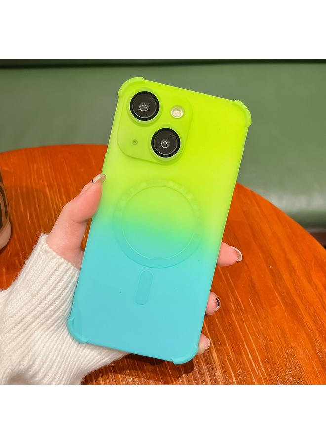 اس-توب جراب لهاتف iPhone 14 Plus، جراب هاتف TPU مقاوم للصدمات متدرج الألوان بأربع زوايا - Image 1