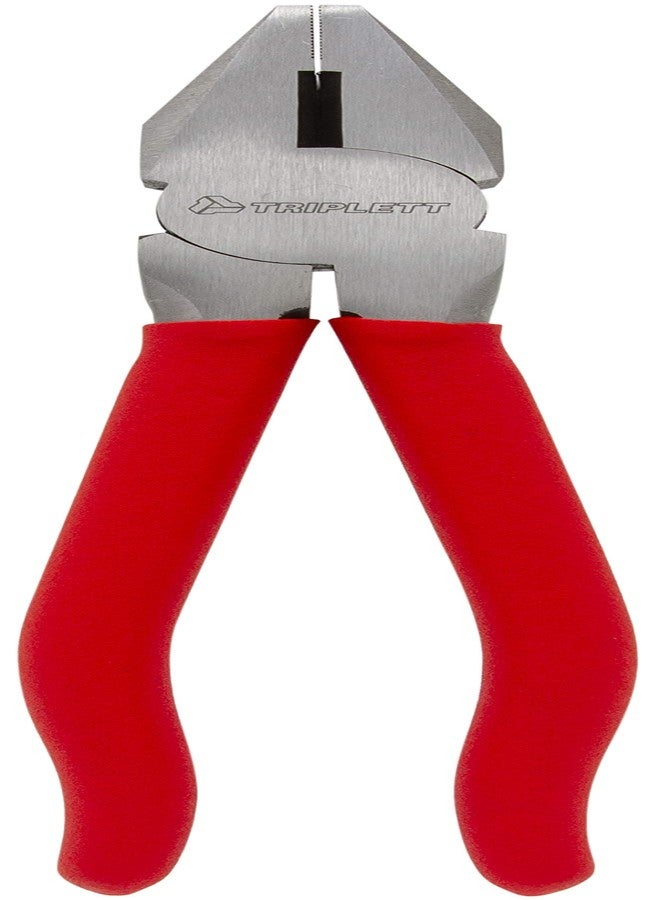 Triplett TT-270 8" Linesman Pliers with Fish Tape Puller and Side Cutter - Image 1