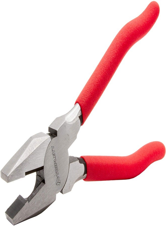 Triplett TT-270 8" Linesman Pliers with Fish Tape Puller and Side Cutter - Image 4