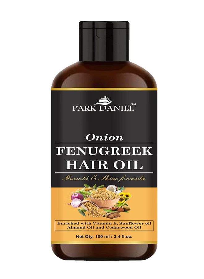 Park Daniel Premium Onion Fenugreek Hair Oil Enriched With Vitamin E - For Hair Growth & Shine (100 ml) - Image 1