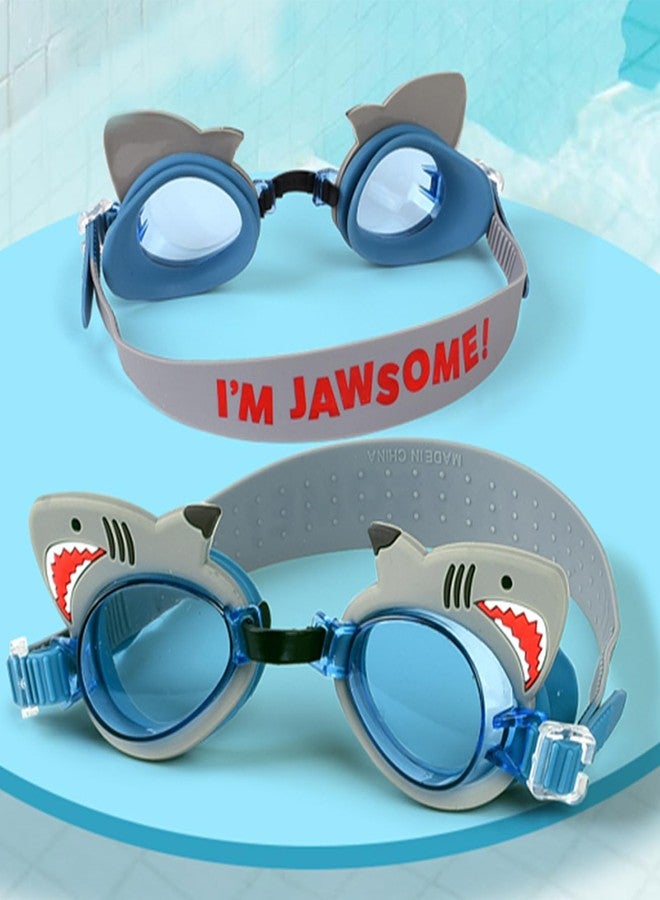 Tsctswk 2 Pack Kids Swim Goggles No Leaking, Anti Fog Waterproof Swimming Goggles for Boys and Girls Ages 2-12, Toddler Adjustable Nose Bridge UV Protection Outdoor Pool Gear - Image 3