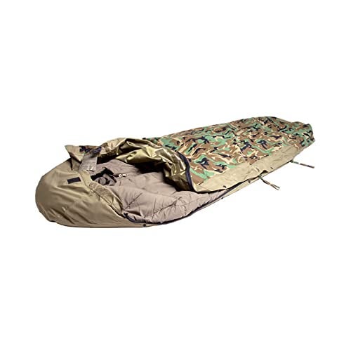 Mil-Tec Trilaminate Durable Waterproof Lightweight Breathable Tactical Outdoor Camping Hiking Generous Cut Sleeping Bag Cover with Zip Closure | Suitable for Various Sleeping Bags, Woodland Camo - Image 3