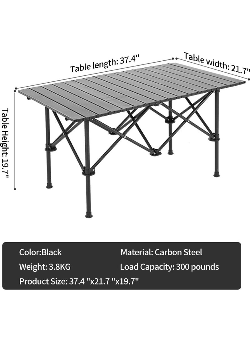 Camping Table, Ultralight Aluminum Folding Beach Table with Carry Bag Outdoor Folding Portable Camping Table for Beach, Picnics, Cooking, 37.4"x21.7"x19.7" - pzsku/ZF7A408C85934F8D73F60Z/45/_/1736235915/5db65918-3dd7-403d-86d3-d36b2cc5dc75