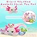 Tezituor Axolotl Stuffed Animal Glow in The Dark for Kids315 Huggable Soft Salamander Plush Pillow Toy with 4 Babies Kawaii Axolotl Plushies for Birthday GiftsRainbow - Image 4