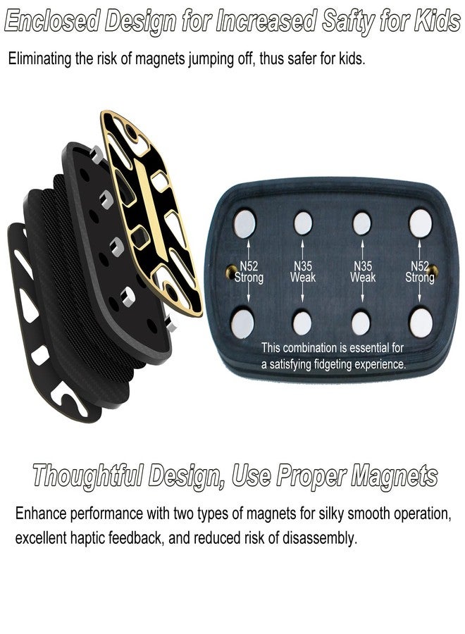 DjuiinoStar Silent Fidget Slider (Carbon Fiber ), Silky Smooth Operation, Robust, Big Lightweight, Strong Haptic Feedback, Free-Floating, Premium Fidget Toy, Magnetic Slider, Best Gift Option DFS-28 - Image 4