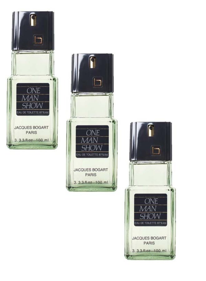 Jacques Bogart One Man Show Eau De Toilette 100ml *3 - Image 1