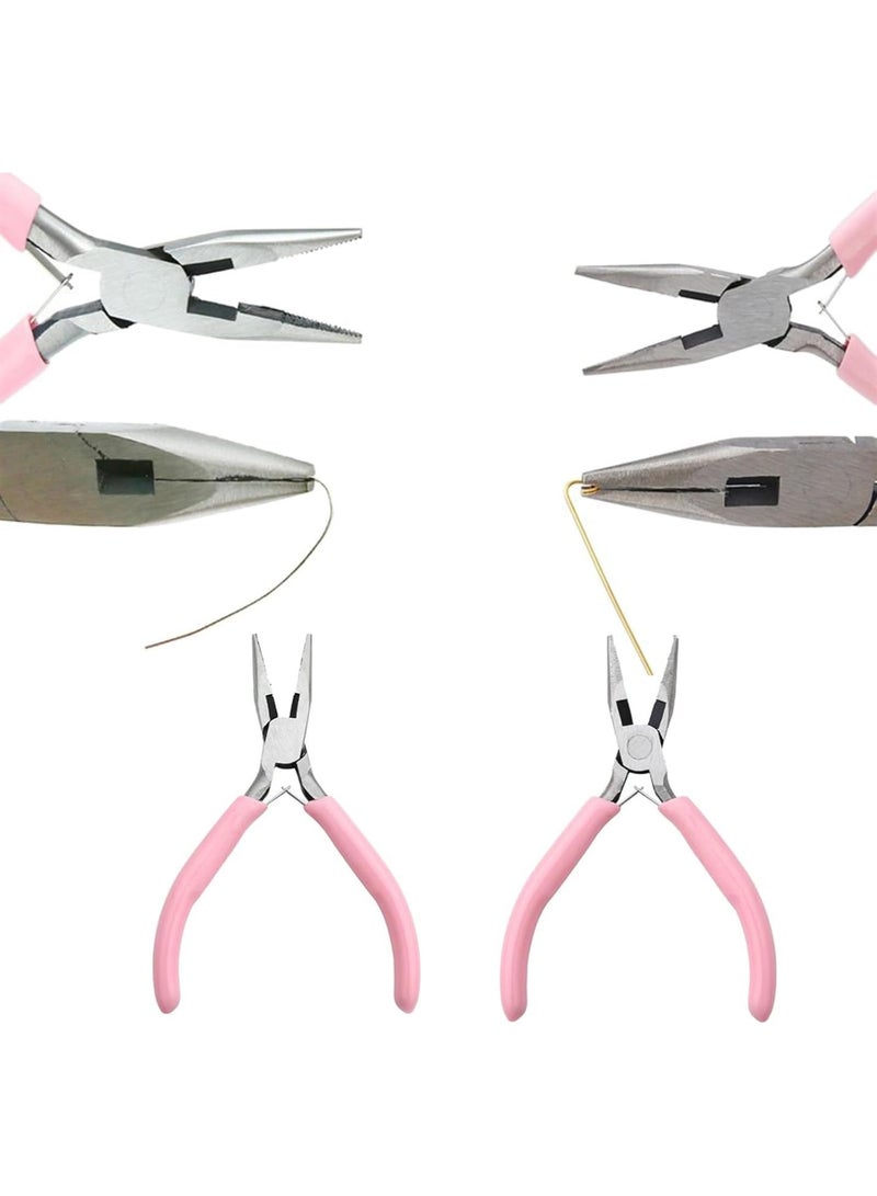 GGOOT 9 Pieces Jewelry Pliers Set Jewelry Making Hardware Winding Pliers for Crafts Necklaces Jewellery Making Repair Tool  - Image 5