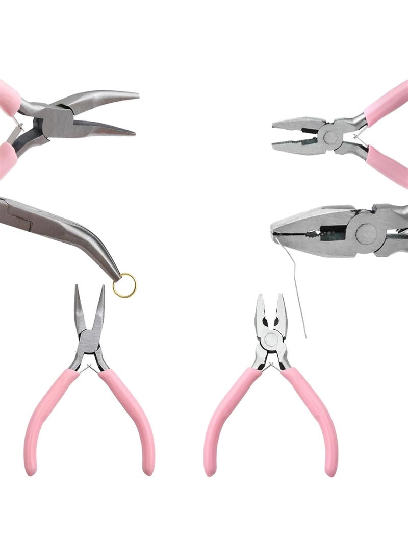 GGOOT 9 Pieces Jewelry Pliers Set Jewelry Making Hardware Winding Pliers for Crafts Necklaces Jewellery Making Repair Tool  - Image 3