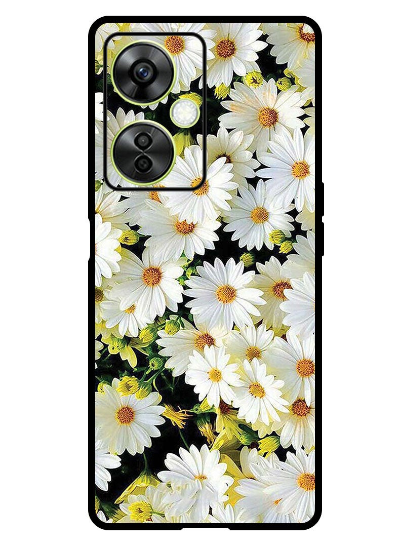 Theodor Protective Case Anti Scratch Shock Proof Bumper Cover For OnePlus Nord CE 3 Lite White Flowers - Image 1