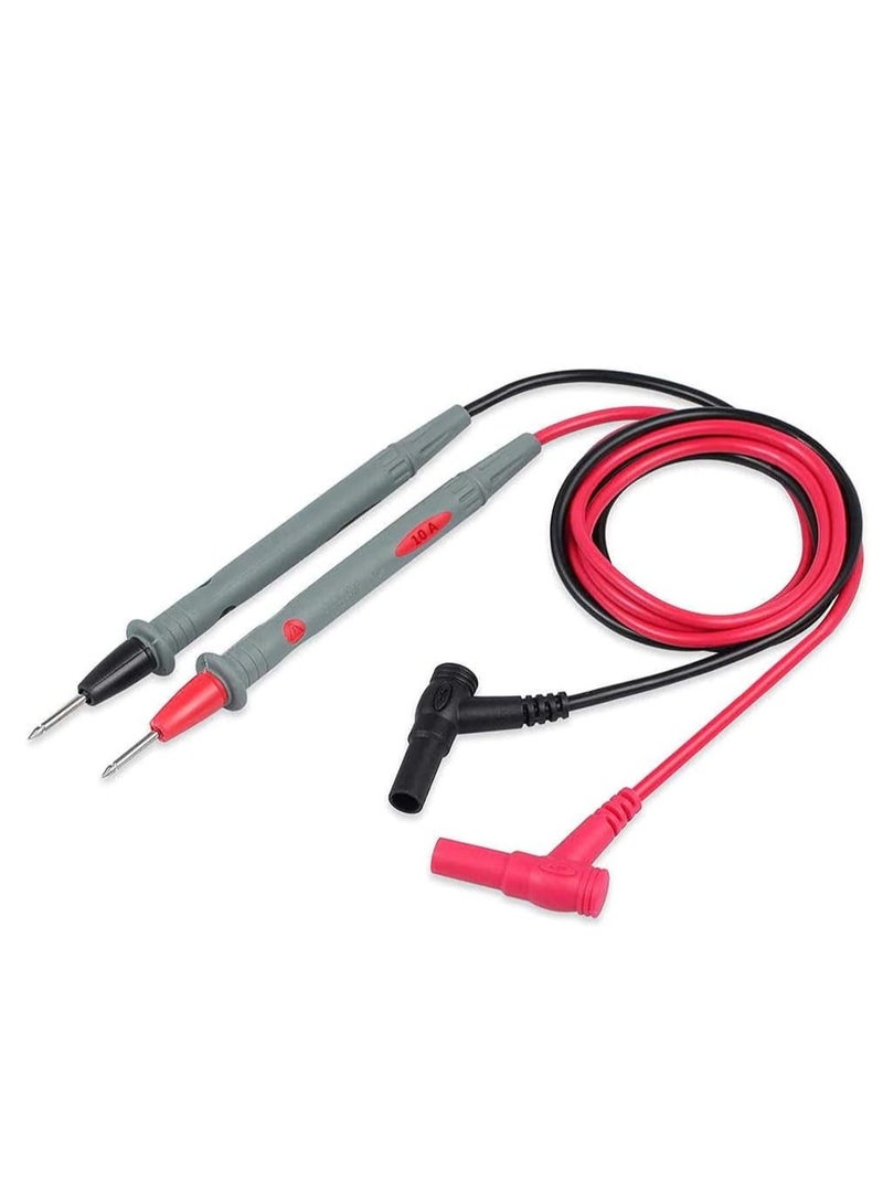 melfi Universal Digital Multi-Meter Clamp Meter Test Lead Probe 10A Cat.Iii 600V - Silicone Wire Lead Pin Needle Tip Multi Tester Probe