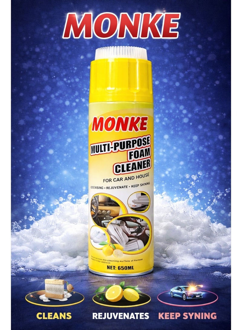 Monke Multi-Purpose Foam Cleaner Lemon Scent - 650 ML - Image 2