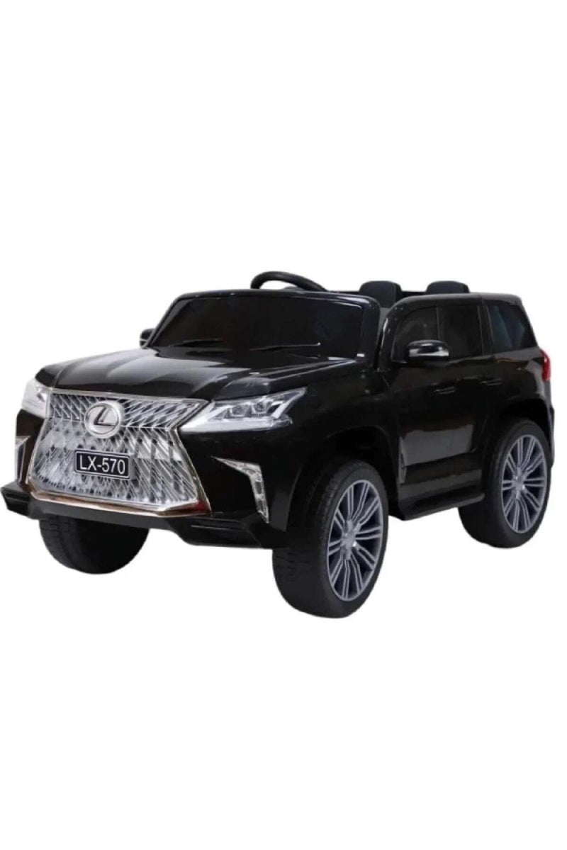 Large Black LX570 Kids Electric Jeep for Boys and Girls