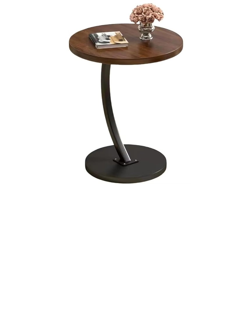Small round coffee table for living room, bedroom, office, balcony, waterproof and rust-resistant side table