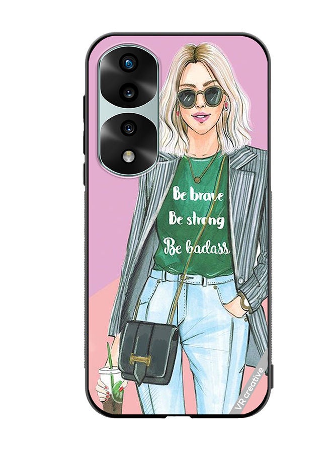 VR CREATIVE Protective Case Cover For Honor 70 Pro Be Brave Be Strong Design Multicolour - Image 1
