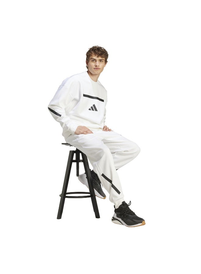 Adidas M Z.N.E. Crw White Training Sweatshirts For Men XS  - Image 5