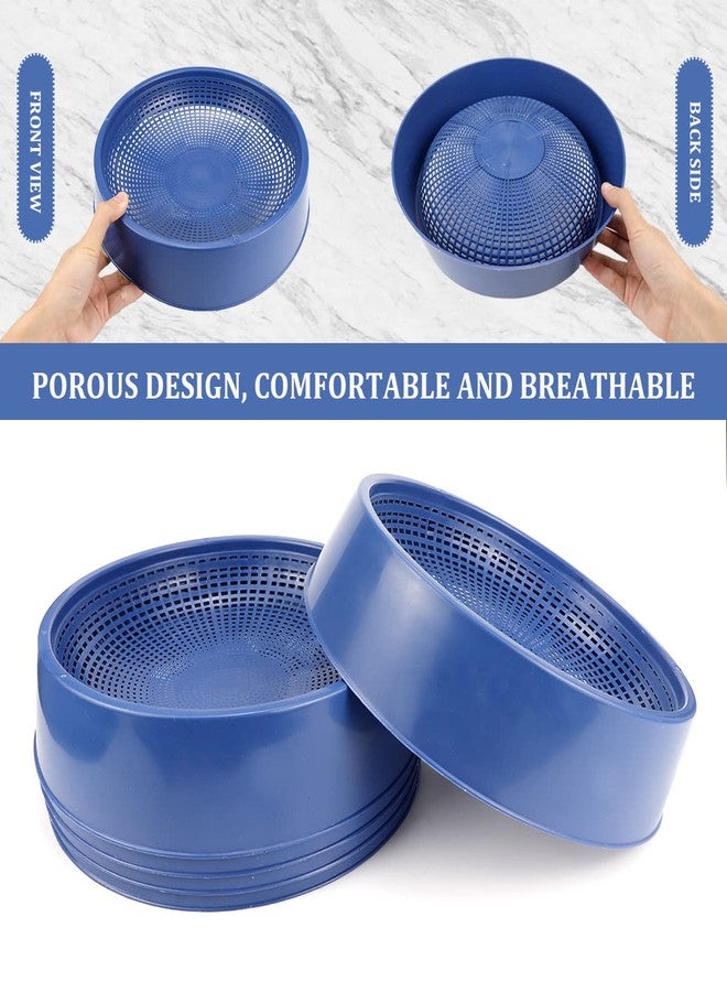 YOLUFER 5 Pcs Plastic Pigeon Nest Bird Nest Bowls Pigeon Nest Bowl Breeding Hatching Nest for Pigeons Quails Breeding Hatching (Blue)… - Image 3