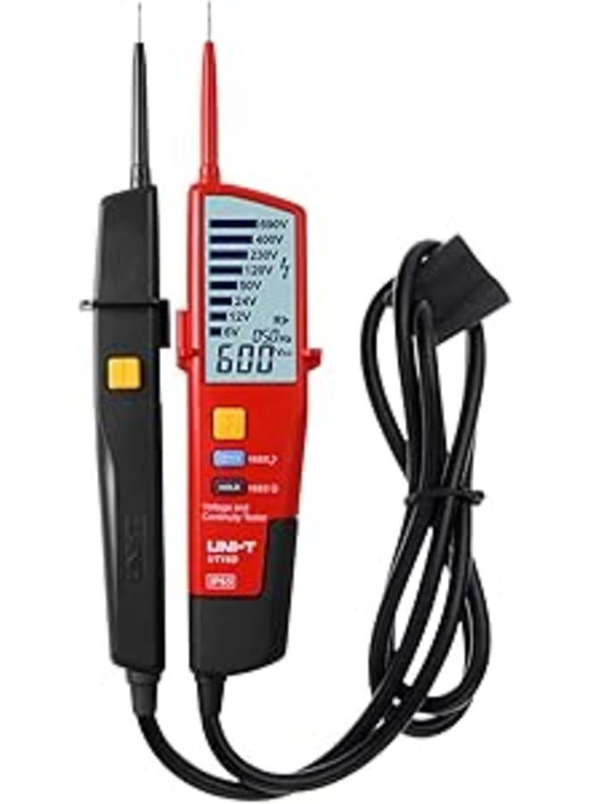UNI-T UT18D Voltage and Continuity Tester - Waterproof Voltage Detector AC DC Tester Automatic Range with Flashlight