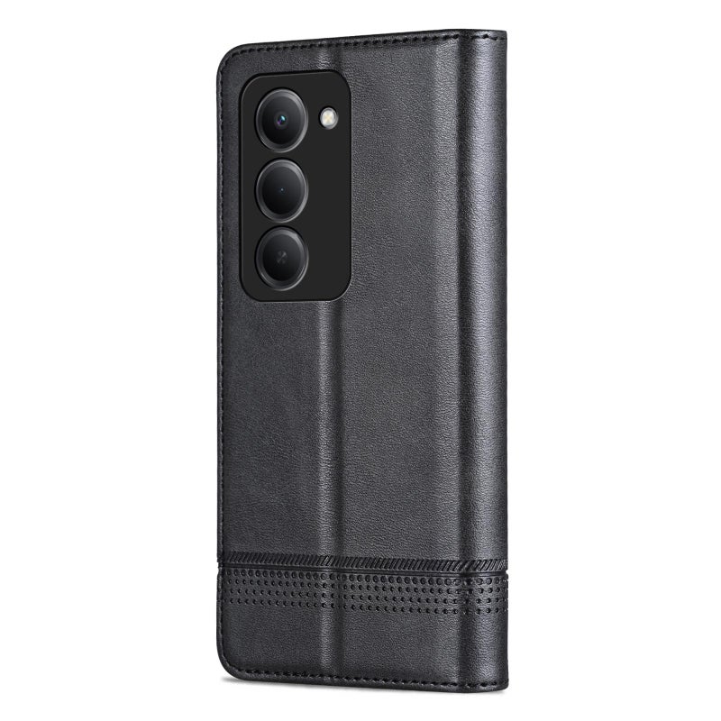 erorex For Redmi 15 5G Global / 15 4G Sea 169.5Mm Magnetic Calf Texture Flip Leather Phone Case(Black) - Image 3