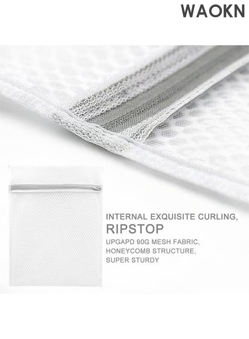 WAOKN 3Pcs Durable Honeycomb Mesh Laundry Bags for Delicates , Durable and sturdy, specifically designed for washing machines, environmentally friendly and reusable ,Can be air dried ,16 x 20 Inches , white. - Image 5