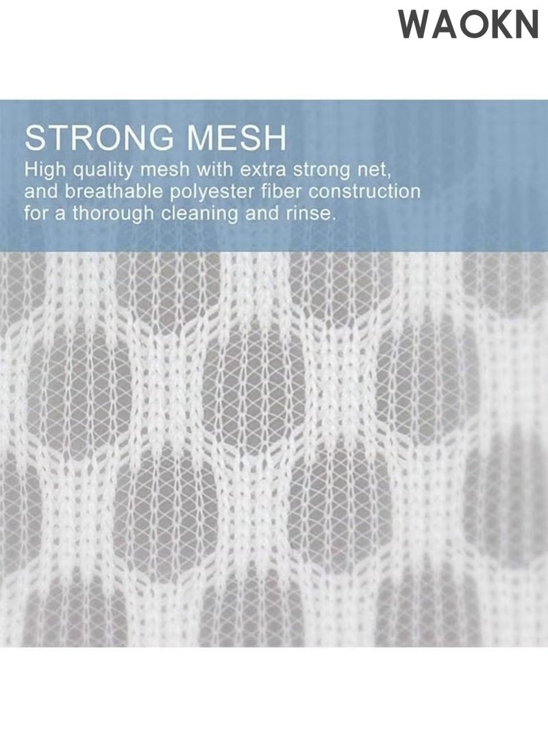 WAOKN 3Pcs Durable Honeycomb Mesh Laundry Bags for Delicates , Durable and sturdy, specifically designed for washing machines, environmentally friendly and reusable ,Can be air dried ,16 x 20 Inches , white. - Image 2