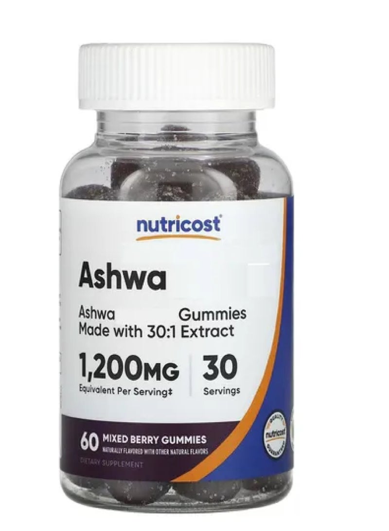Nutricost Ashwagandha Gummies Mixed Berry 60 Gummies