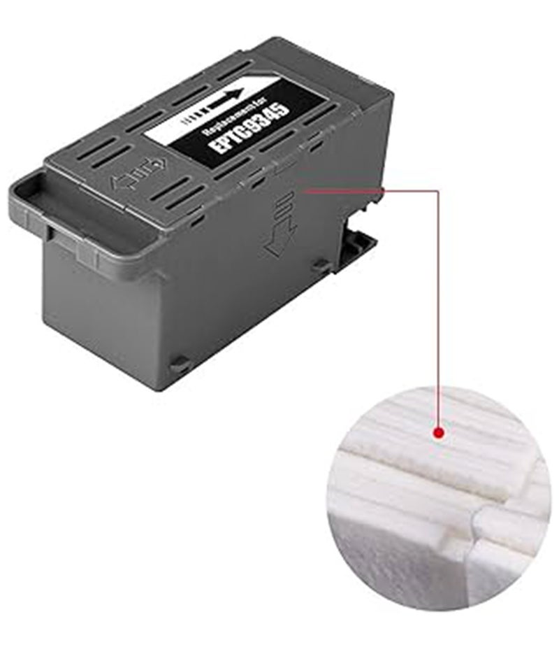 C9345 Ink Maintenance Box Replacement (C12C934591) for Epson EcoTank & WorkForce Printers (Pack of 2)- Compatible with ET-5800, ET-5850, ET-5880, ET-16600, ET-16650, ST-C8000, L15150, L15160, WF-7820, WF-7840 | Easy Install - Image 2